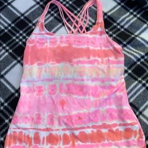 Tie dye athletic top